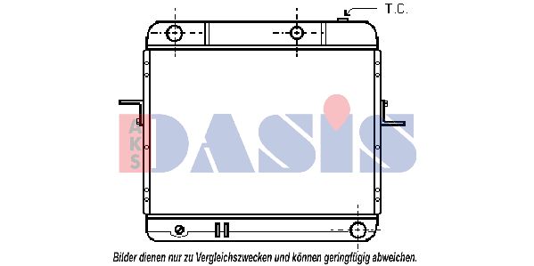 AKS DASIS Радиатор, охлаждение двигателя 072050N